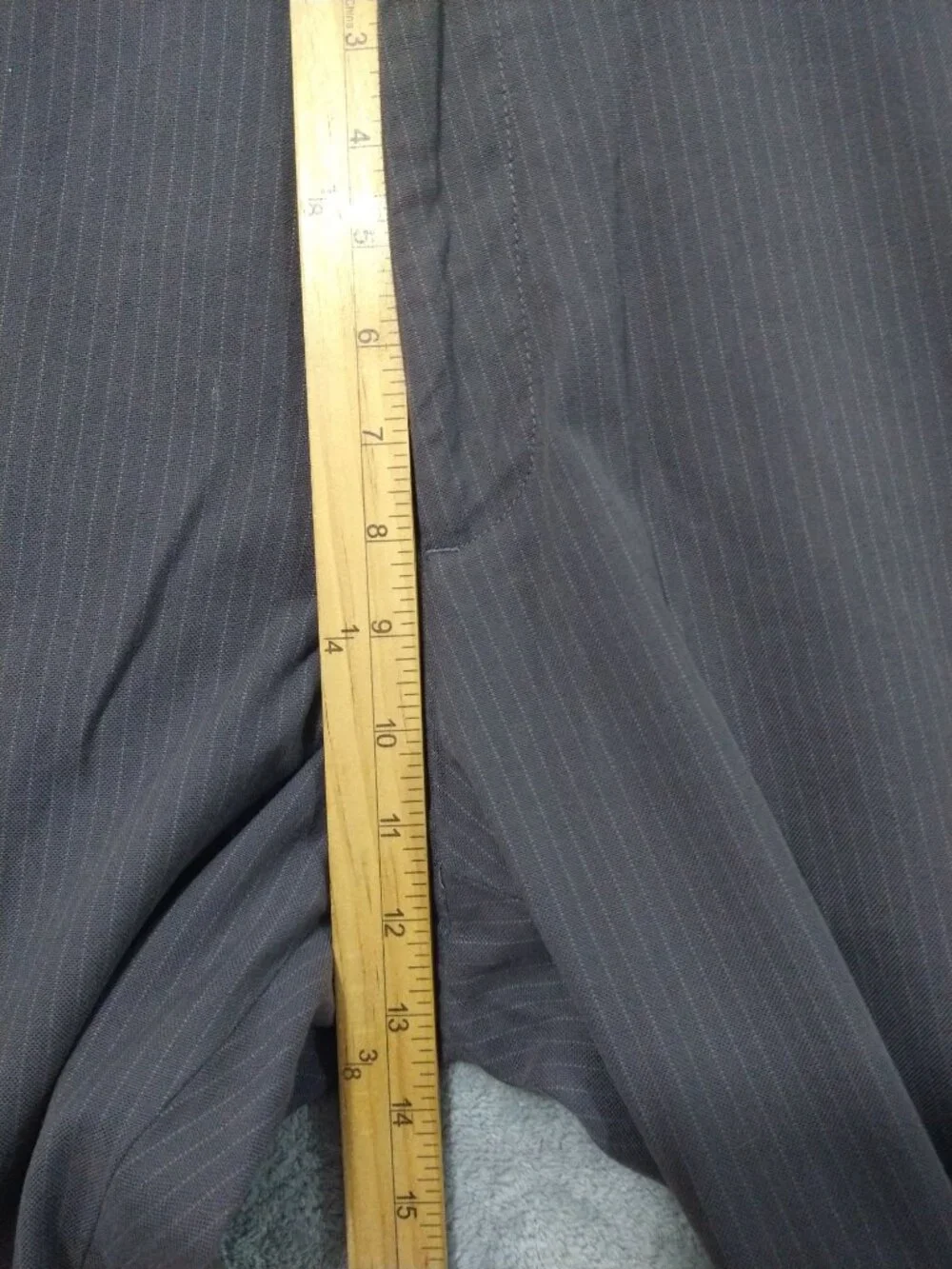 Banana Republic Pants Mens 34x30 Gray Striped Chino Emerson Straight Leg Flat